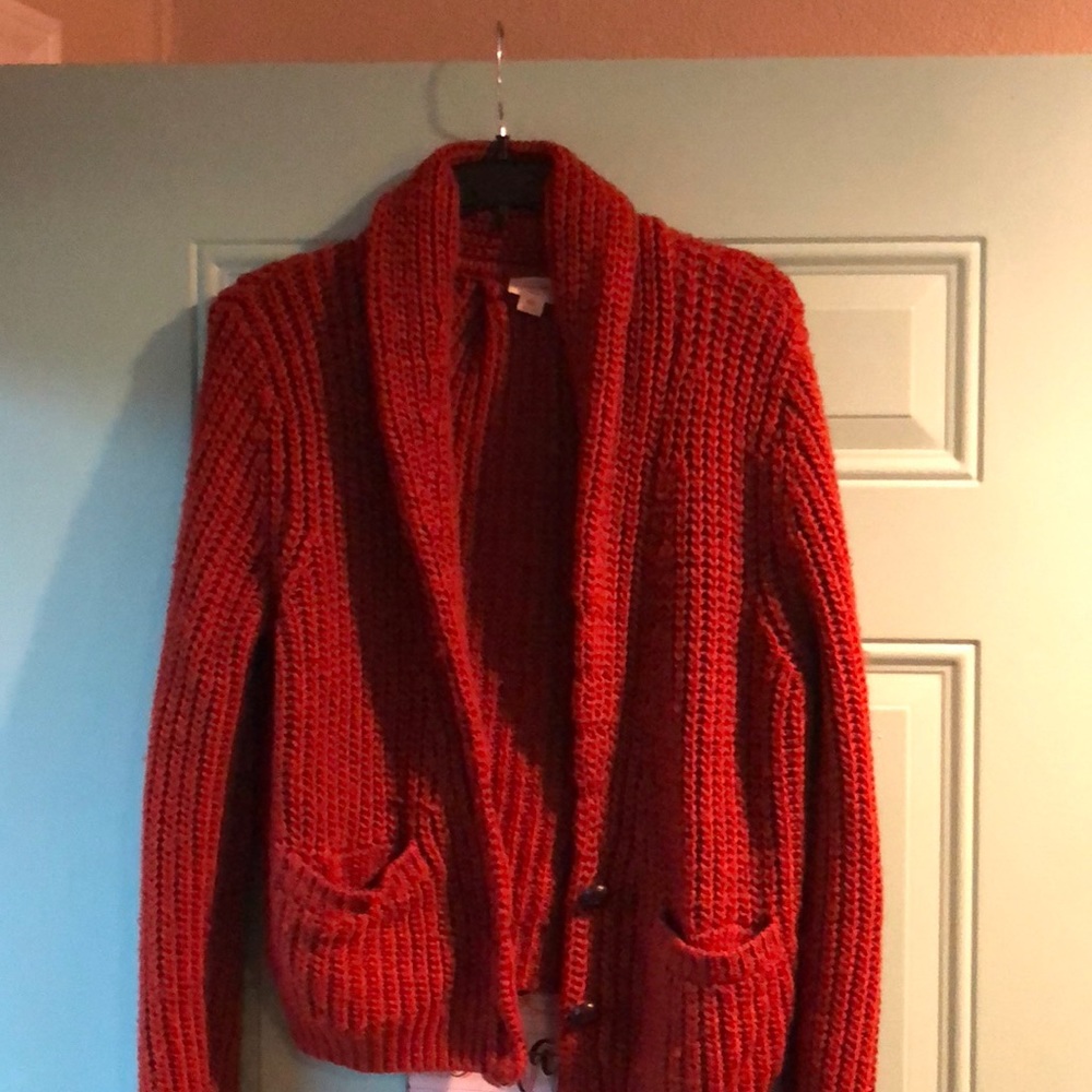 Mossimo red- orange colored sweater sz XL